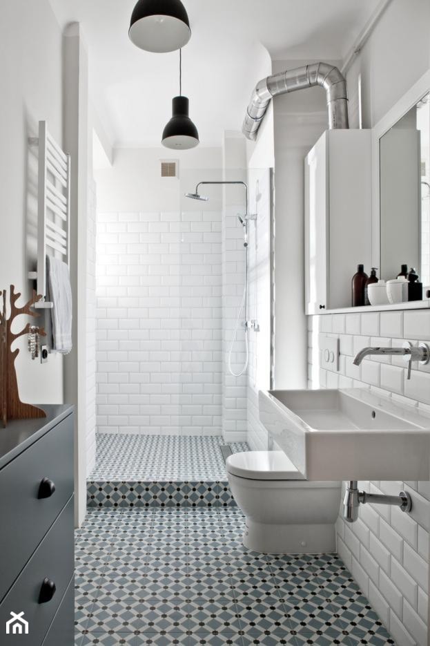 Żoliborz2 - Średnia łazienka, styl skandynawski - zdjęcie od PINKMARTINI
