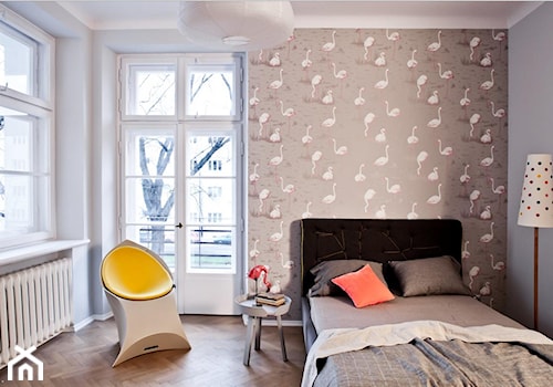 Mała sypialnia, styl nowoczesny - zdjęcie od PINKMARTINI