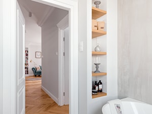 Realizacja Lipiec 2018 - Mała bez okna łazienka, styl nowoczesny - zdjęcie od Vprojekt design by Weronika