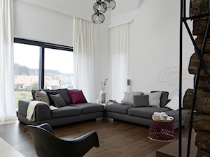 dom realizacja - Salon, styl nowoczesny - zdjęcie od Vprojekt design by Weronika