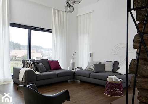 dom realizacja - Salon, styl nowoczesny - zdjęcie od Vprojekt design by Weronika