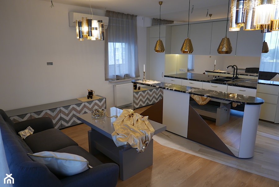 apartament na Mokotowie - Kuchnia, styl nowoczesny - zdjęcie od lorenc agnieszka