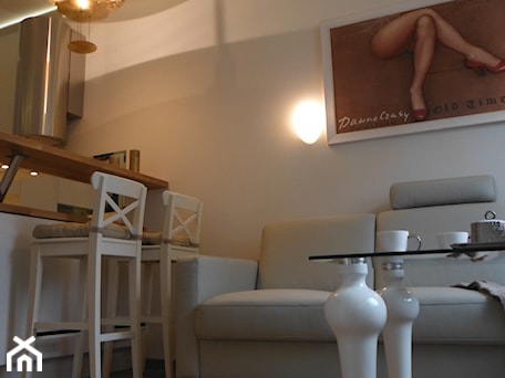 Aranżacje wnętrz - Salon: malutki apartament na Powiślu 26m2 - Salon - lorenc agnieszka. Przeglądaj, dodawaj i zapisuj najlepsze zdjęcia, pomysły i inspiracje designerskie. W bazie mamy już prawie milion fotografii!