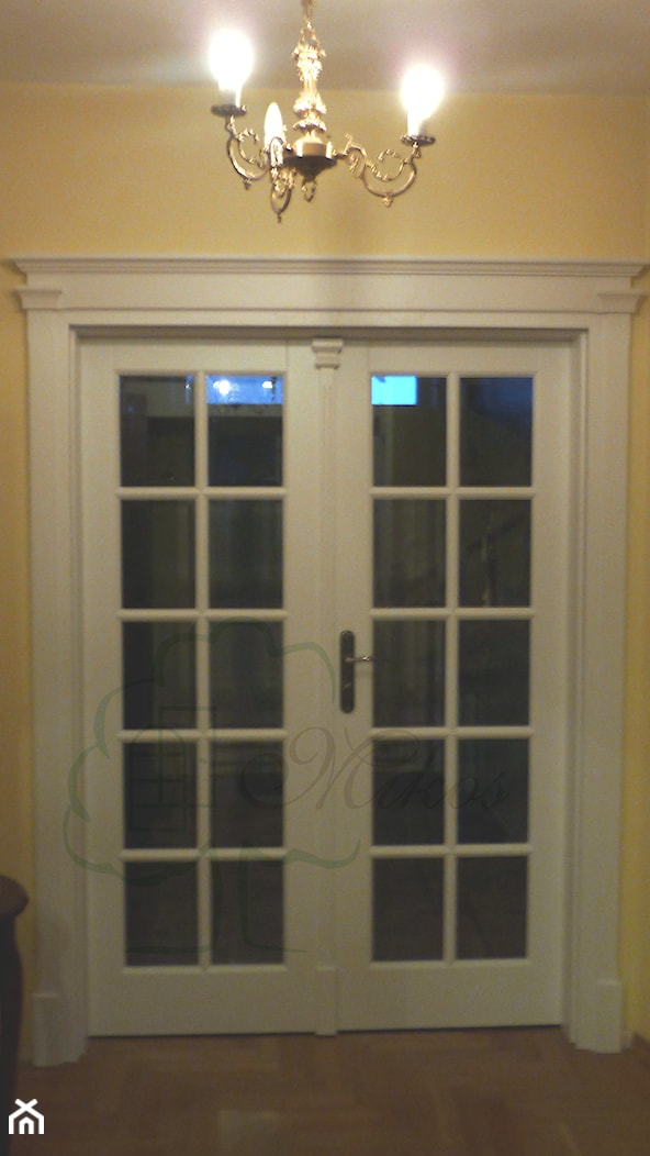 Drzwi wewnętrzne luksusowe / stylowe białe dwuskrzydłowe - zdjęcie od STOLARKA MIKOS - Homebook