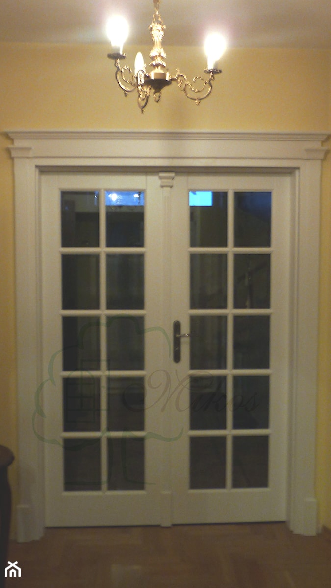 Drzwi wewnętrzne luksusowe / stylowe białe dwuskrzydłowe - zdjęcie od STOLARKA MIKOS