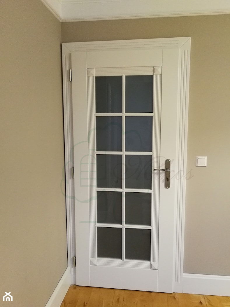 Drzwi wewnętrzne białe przeszklone (francuskie drzwi) - zdjęcie od STOLARKA MIKOS - Homebook