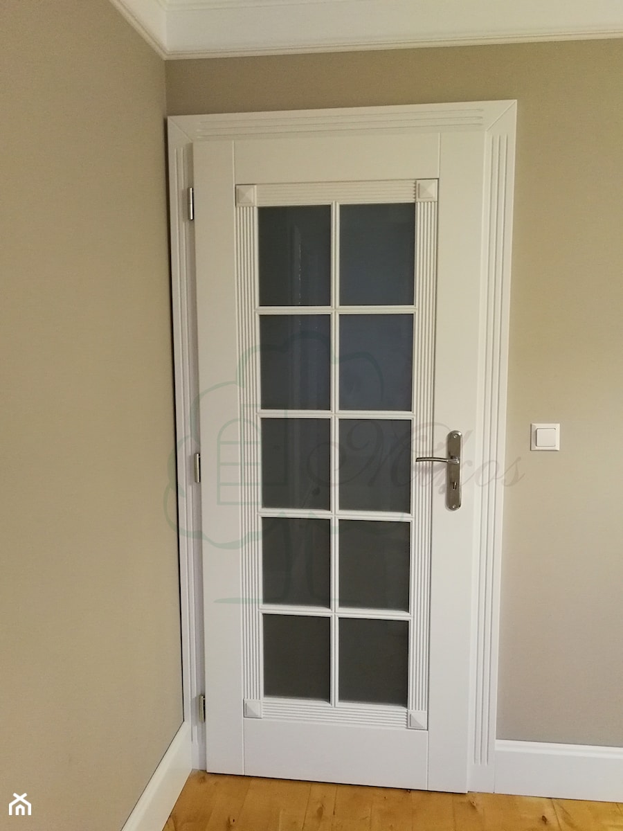 Drzwi wewnętrzne białe przeszklone (francuskie drzwi) - zdjęcie od STOLARKA MIKOS