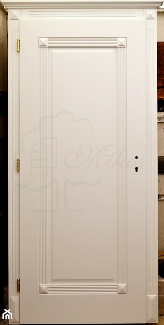 Drzwi wewnętrzne białe drewniane - zdjęcie od STOLARKA MIKOS - Homebook