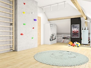 Pokoje Dziecięce - Duży biały szary pokój dziecka dla dziecka dla nastolatka dla chłopca dla dziewczynki - zdjęcie od Sylwia Drążczyk