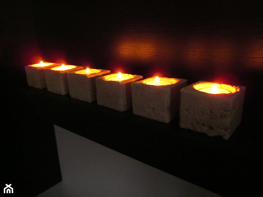 Świeczniki trawertynowe tealight - zdjęcie od JM Granit