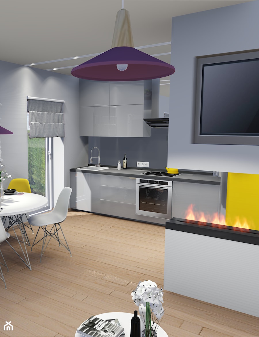 Mieszkanie pod wynajem 43 m2 - Kuchnia, styl nowoczesny - zdjęcie od KropkaDesign