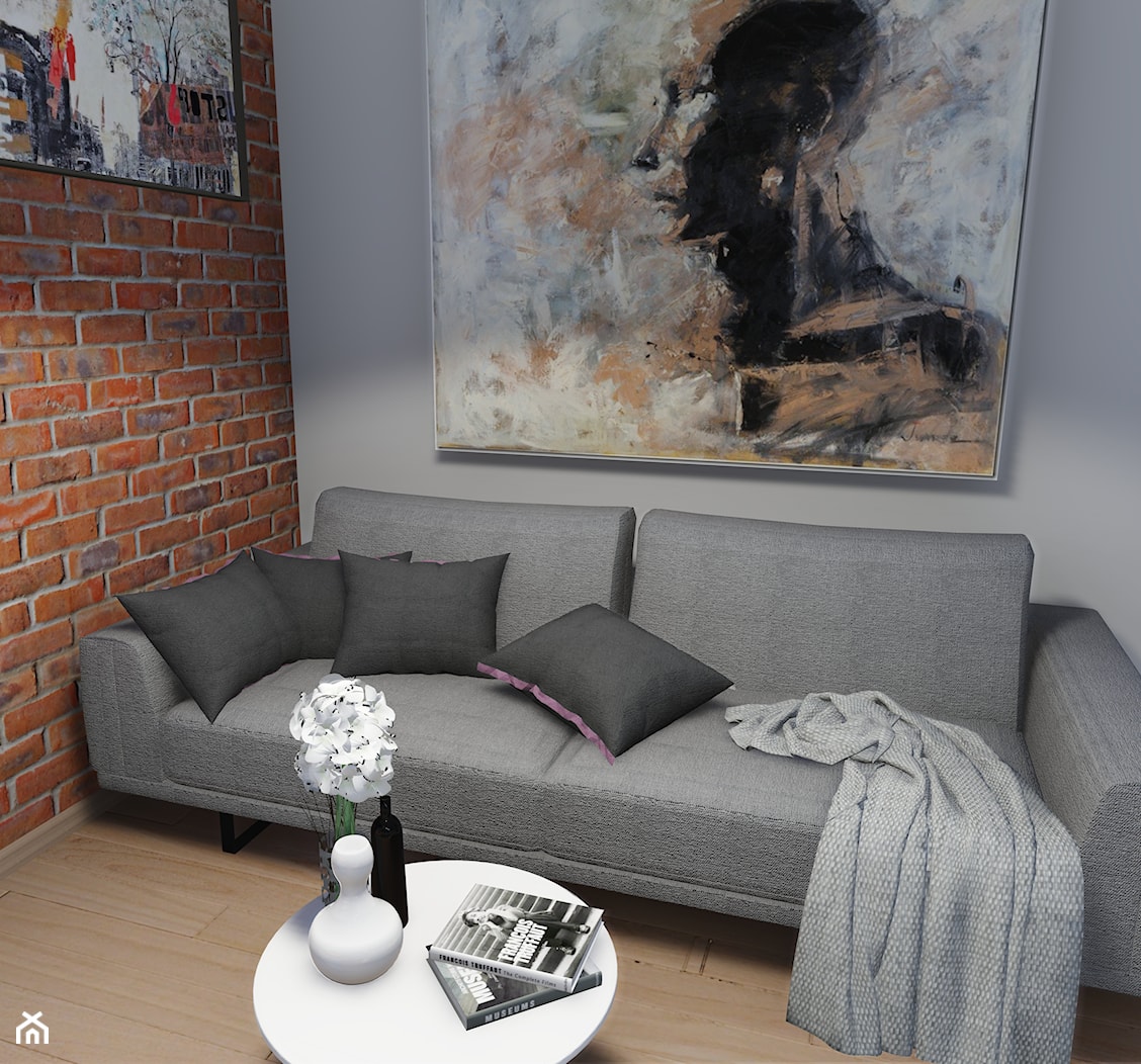 Mieszkanie pod wynajem 43 m2 - Salon, styl nowoczesny - zdjęcie od KropkaDesign - Homebook