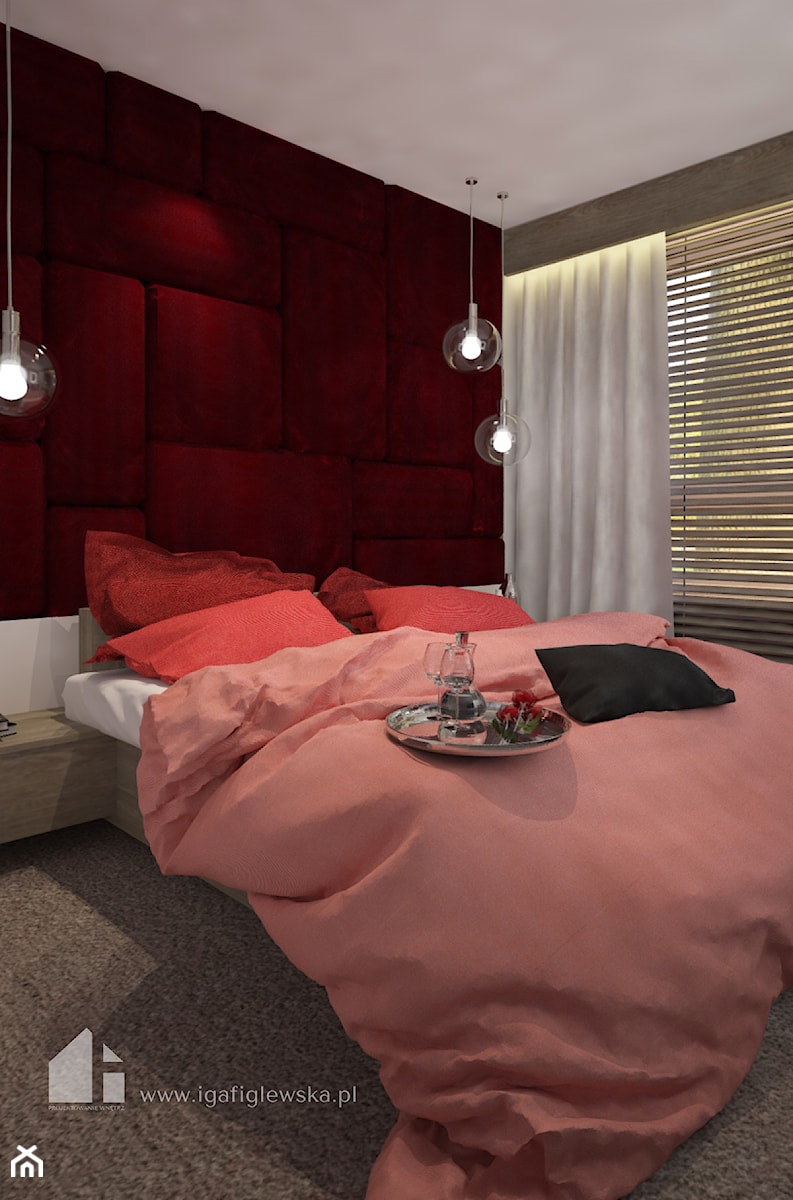 Mieszkanie w Siedlcach - Mała sypialnia, styl nowoczesny - zdjęcie od iga-figlewska