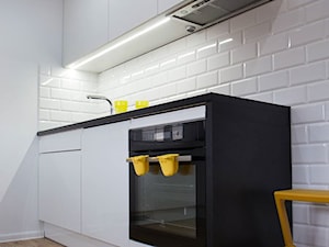 Kuchnia w czerni i bieli - Kuchnia, styl nowoczesny - zdjęcie od MS-Meble Małyjurek