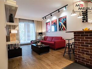 Salon z elementami popart w apartamencie - zdjęcie od MS-Meble Małyjurek