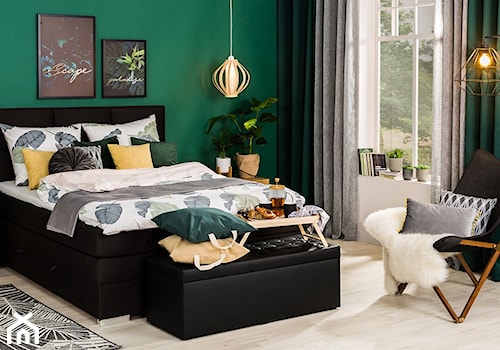 Sypialnia - Średnia zielona sypialnia, styl nowoczesny - zdjęcie od Salony Agata