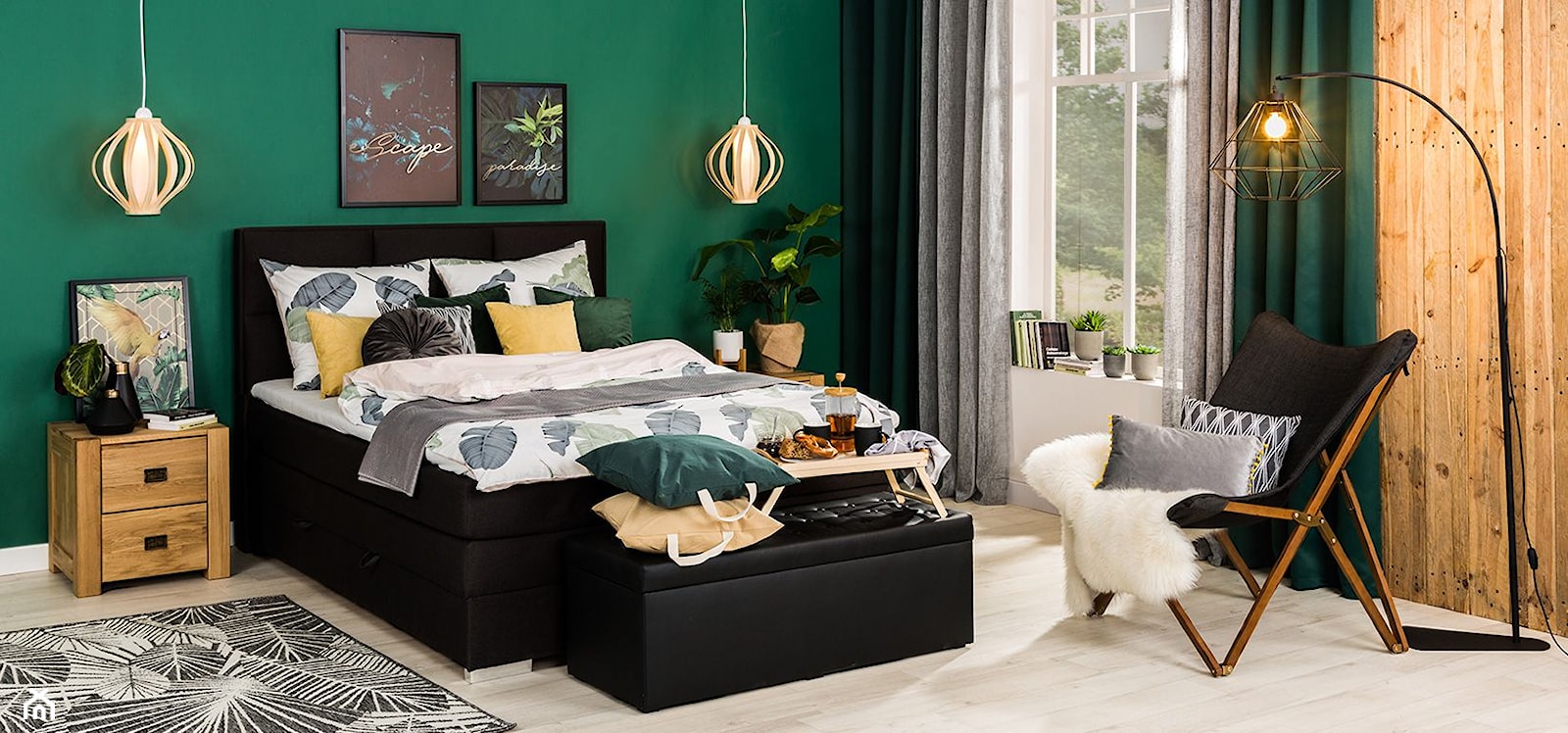 Sypialnia - Średnia zielona sypialnia, styl nowoczesny - zdjęcie od Salony Agata - Homebook