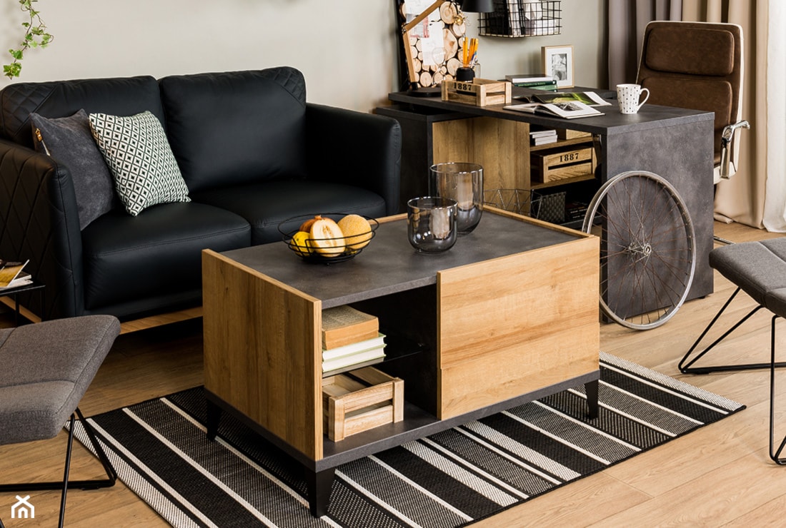 Domowe biuro - Średnie w osobnym pomieszczeniu z sofą beżowe biuro, styl nowoczesny - zdjęcie od Salony Agata - Homebook