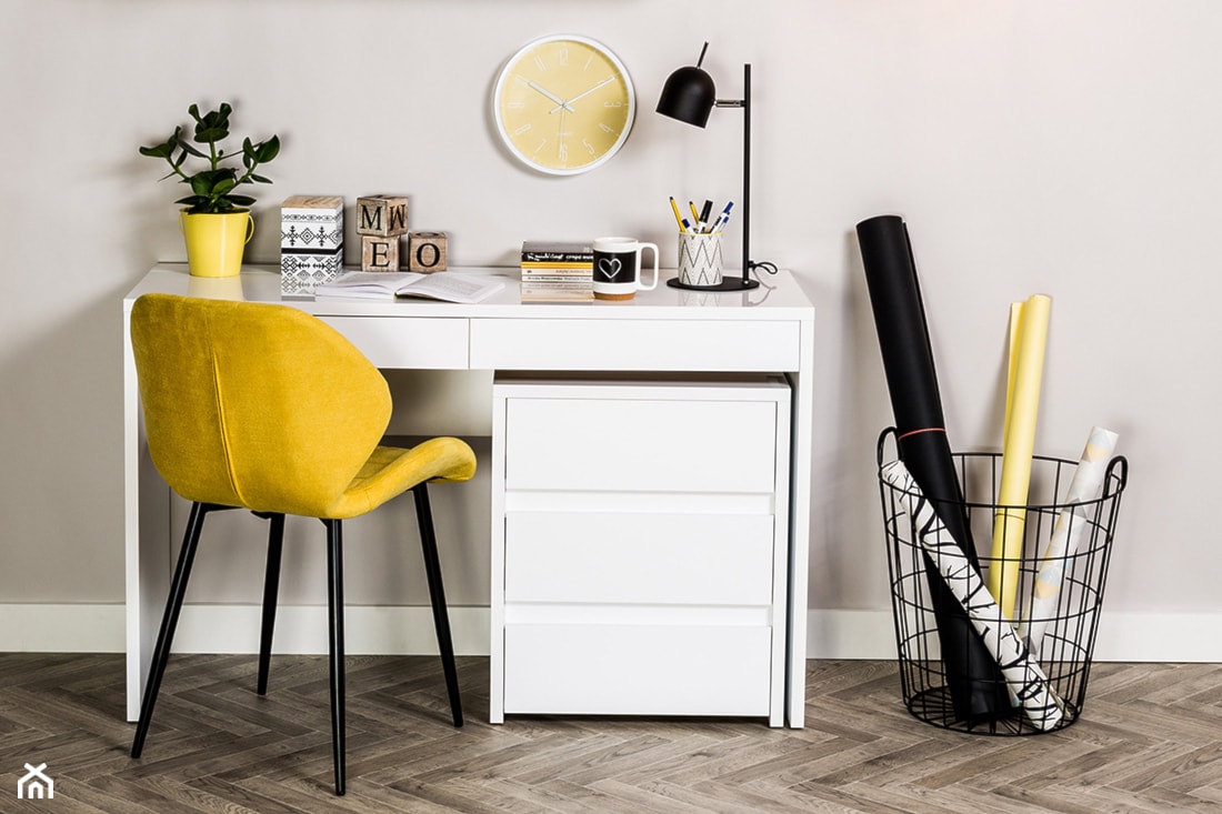 Domowe biuro - Średnie beżowe biuro, styl skandynawski - zdjęcie od Salony Agata - Homebook
