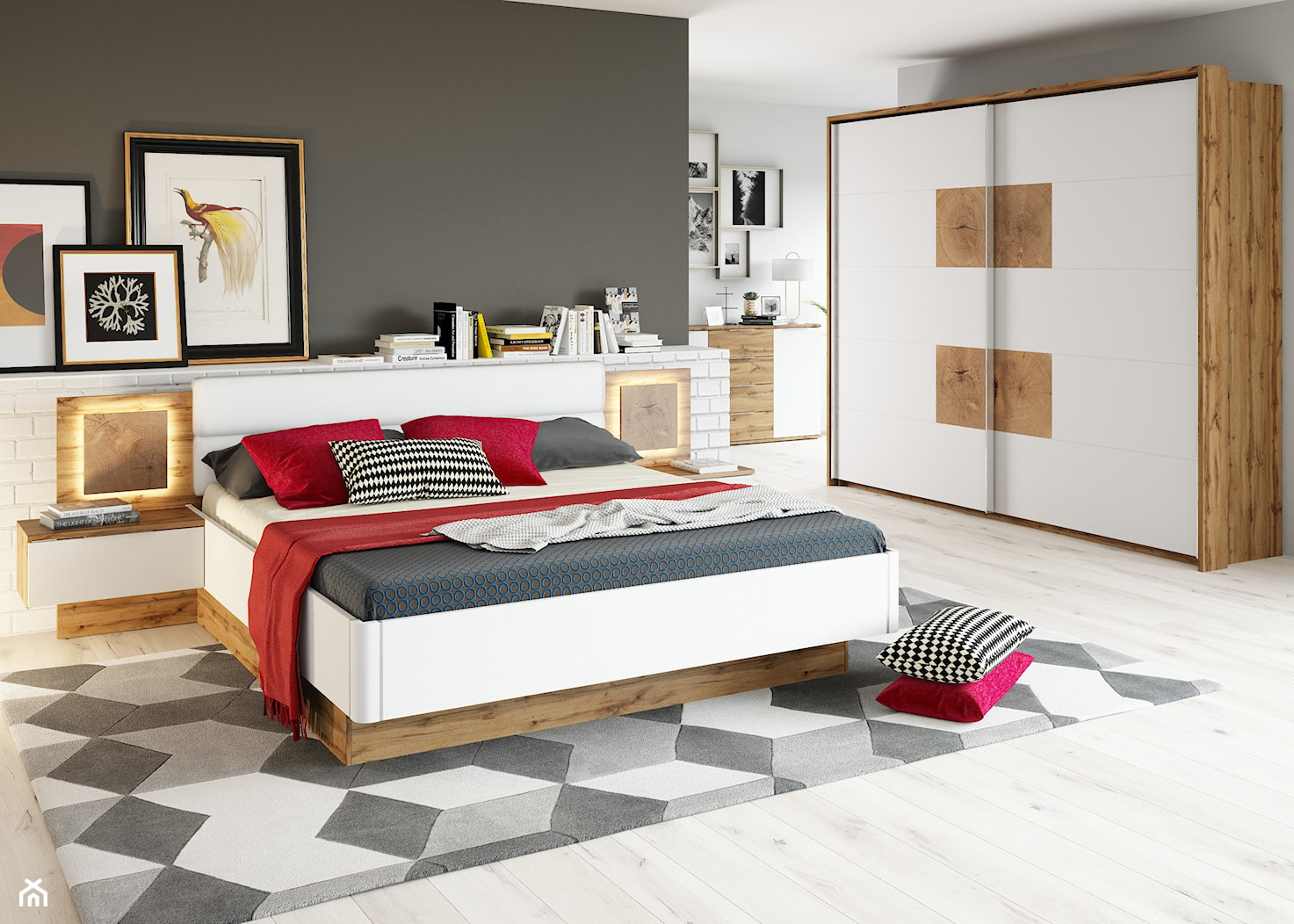 Sypialnia - Średnia szara sypialnia, styl nowoczesny - zdjęcie od Salony Agata - Homebook