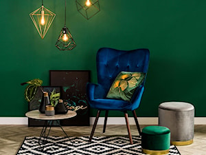 Salon - Mały zielony salon, styl nowoczesny - zdjęcie od Salony Agata