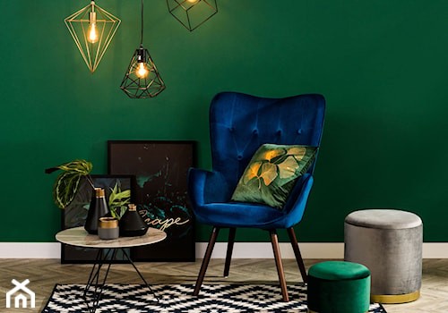 Salon - Mały zielony salon, styl nowoczesny - zdjęcie od Salony Agata