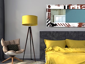 Designerskie lustro dekoracyjne Urban z grafiką na ramie - zdjęcie od Deco Rabbit