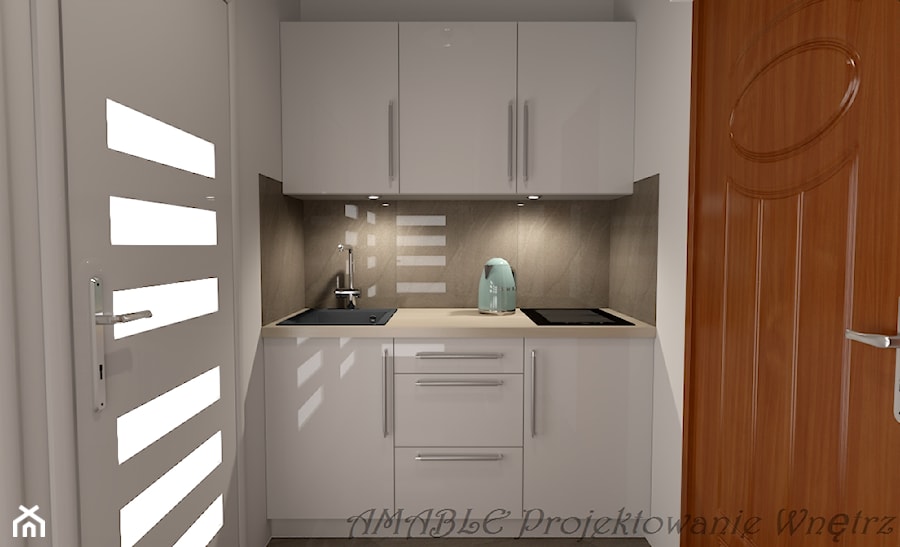 Projekt kuchni w holu - zdjęcie od AMABLE - Projektowanie wnętrz