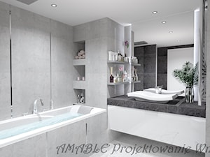 Wizualizacja do projektu łazienki - zdjęcie od AMABLE - Projektowanie wnętrz