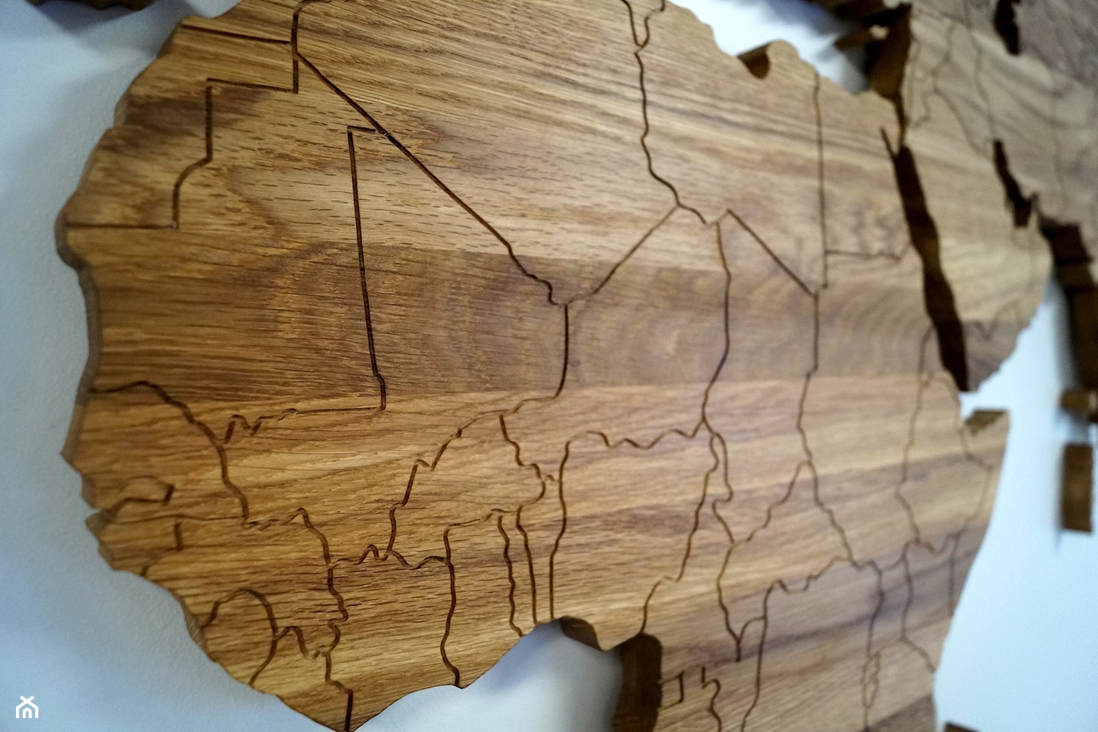 Drewniana Mapa Świata - 250 x 125 cm - zdjęcie od drewnianemapy - Homebook