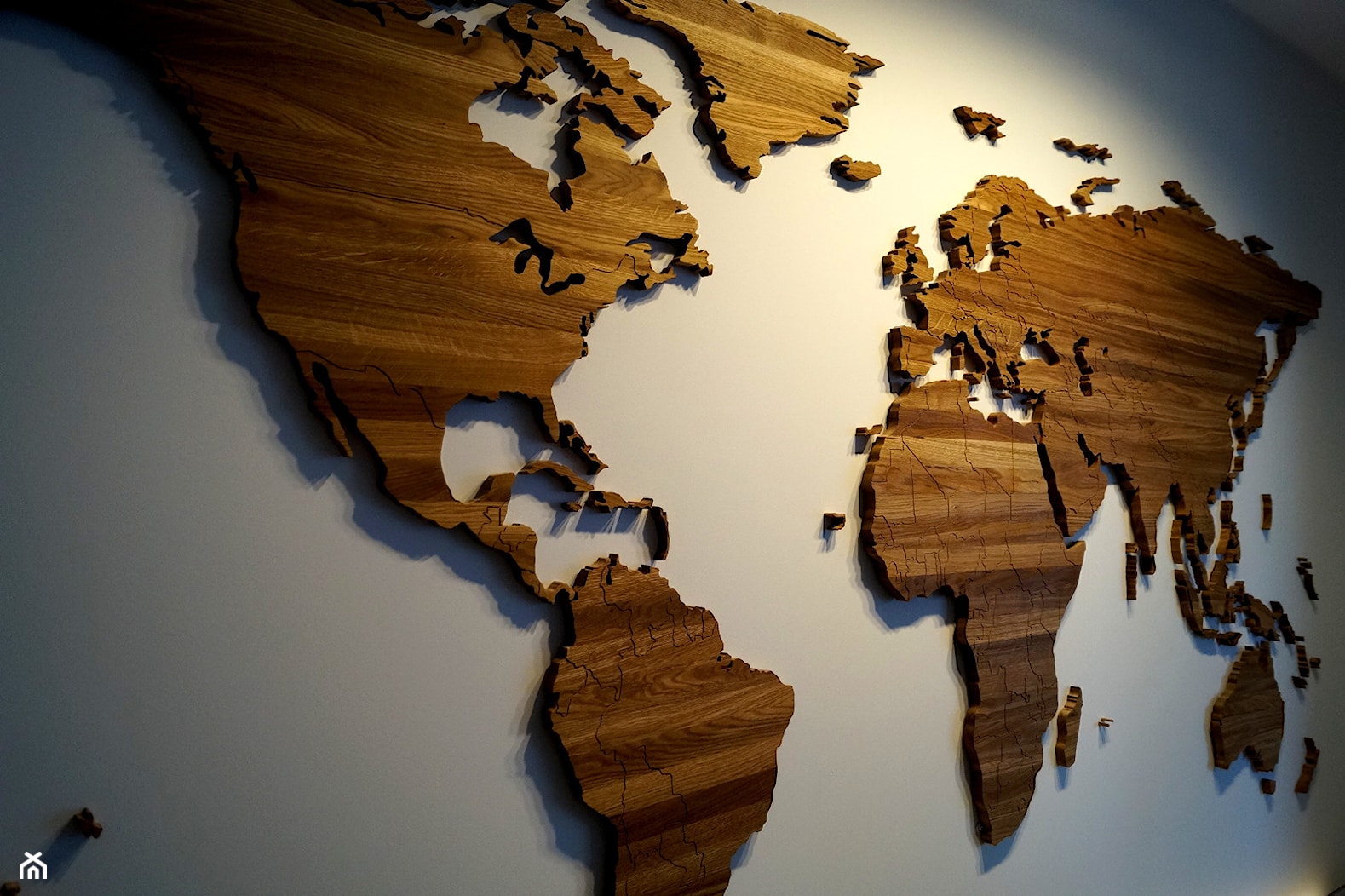 Drewniana Mapa Świata - zdjęcie od drewnianemapy - Homebook