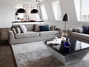 Mieszkanie Okólnik - Duży salon, styl nowoczesny - zdjęcie od Grupa Żoliborz