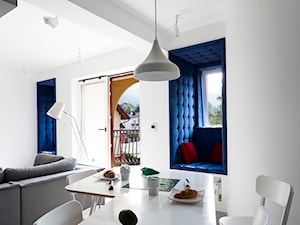 Mieszkanie Zakopane - Średnia biała jadalnia w salonie, styl nowoczesny - zdjęcie od Grupa Żoliborz