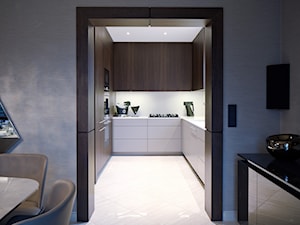Kuchnia - Średnia otwarta kuchnia w kształcie litery u z oknem, styl nowoczesny - zdjęcie od Pleń+Daniłów Interior Design