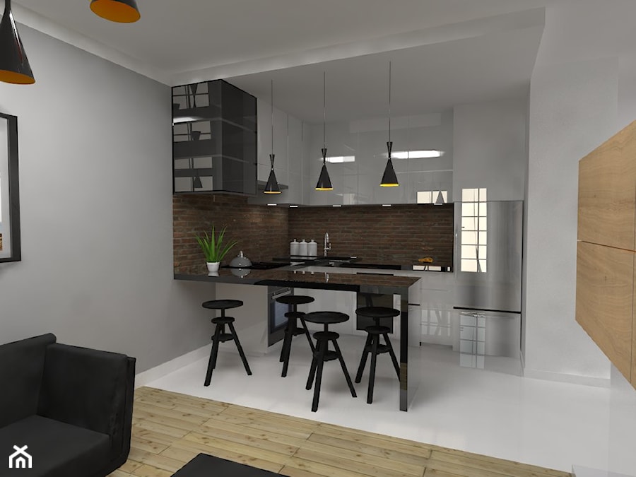 W małym mieszkaniu - Kuchnia, styl nowoczesny - zdjęcie od studio48