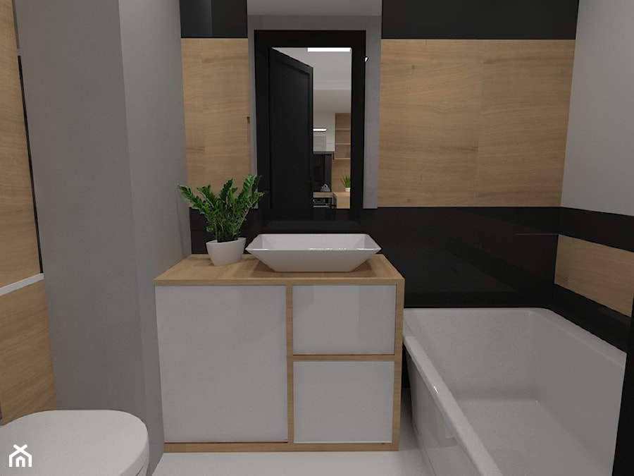 W małym mieszkaniu - Łazienka, styl nowoczesny - zdjęcie od studio48