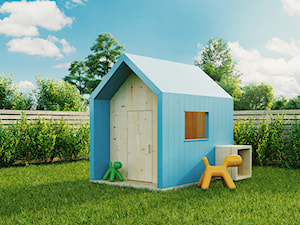 Niebieski domek dla dzieci - przó∂ - zdjęcie od Pinegard