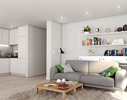 Mieszkanie dla pary w Warszawie - Salon, styl skandynawski - zdjęcie od CADEE GROUP - Homebook