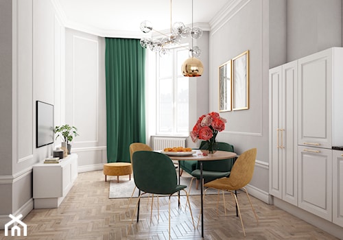 Eleganckie mieszkanie z nutą koloru - Salon, styl nowoczesny - zdjęcie od CADEE GROUP