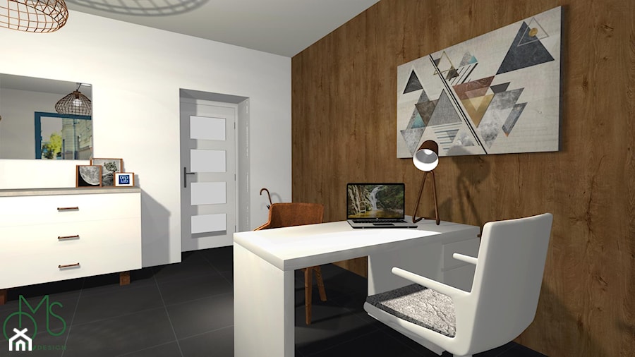 Gabinet kosmetyczny biel-drewno - zdjęcie od DesignWolf Interiors
