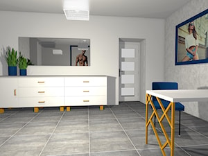 Gabinet kosmetyczny biel-złoto-chaber - zdjęcie od DesignWolf Interiors