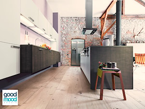 Kuchnie Beckermann - Duża otwarta kuchnia jednorzędowa dwurzędowa z wyspą lub półwyspem, styl nowoczesny - zdjęcie od Good Mood Studio