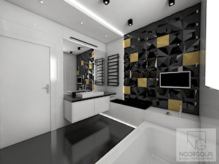 łazienka - Black&white&gold 