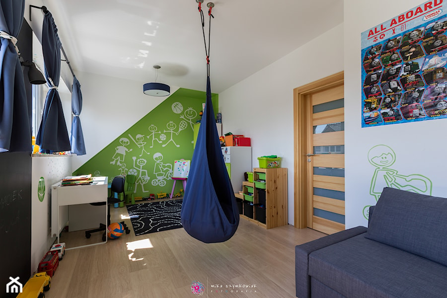 Dom Bojano - Duży biały zielony pokój dziecka dla dziecka dla nastolatka dla chłopca dla dziewczynki - zdjęcie od Mika Szymkowiak Fotografia