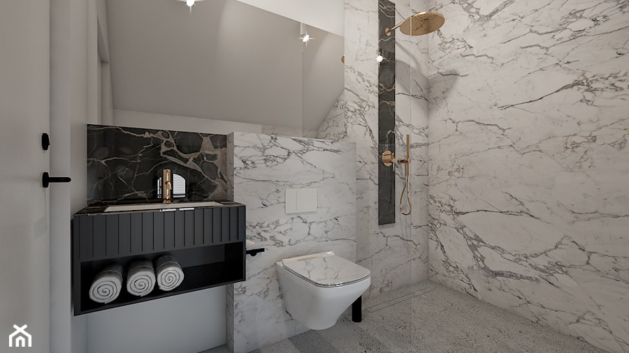 marmurowa łazienka - zdjęcie od SIGMA KONCEPT projektowanie wnętrz