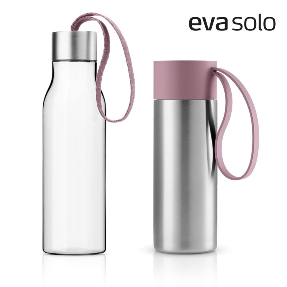 Kubek termiczny i butelka na wodę Nordic Rose - Eva Solo - zdjęcie od NordicStudio - Homebook