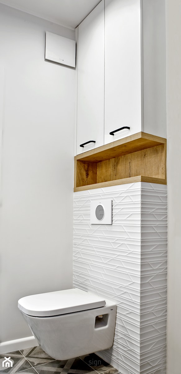 Bielany I Realizacja - Mała łazienka - zdjęcie od DW SIGN Pracownia Architektury Wnętrz