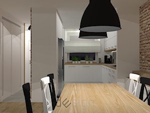 Piaseczno I - Średnia biała jadalnia jako osobne pomieszczenie - zdjęcie od DW SIGN Pracownia Architektury Wnętrz