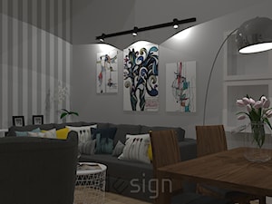 Stare Włochy | metamorfoza salonu - Salon, styl nowoczesny - zdjęcie od DW SIGN Pracownia Architektury Wnętrz