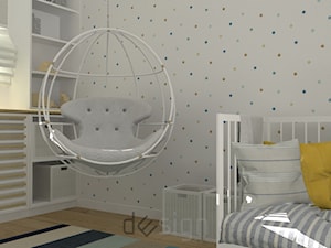 Piaseczno I - Mały biały pokój dziecka dla niemowlaka dla dziecka dla chłopca dla dziewczynki - zdjęcie od DW SIGN Pracownia Architektury Wnętrz
